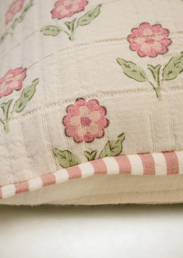 Koristetyynynpäällinen moniväri/roosa - 4