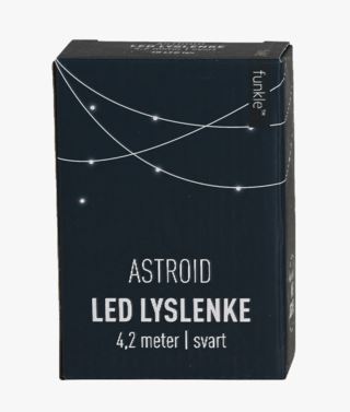 Funkle Astroid battery led-valosarja musta