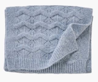 hemtex Leona knitted scarf vaaleansininen