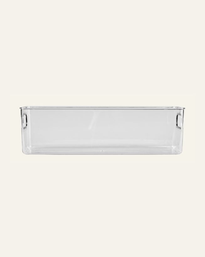 Kapea säilytyslaatikko läpikuultava - 9,6x39x12,2 cm läpikuultava - 1