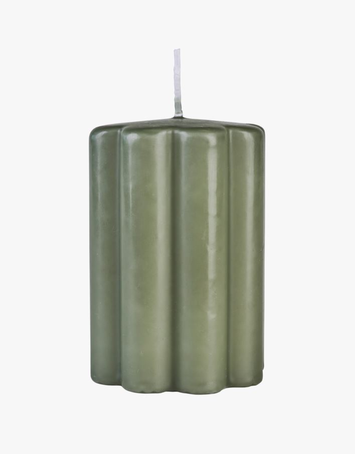 Pöytäkynttilä harmaanvihreä - 6,8x10 cm harmaanvihreä - 1