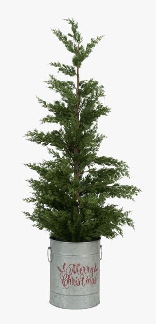 hemtex Potted pine joulukuusi moniväri/vihreä