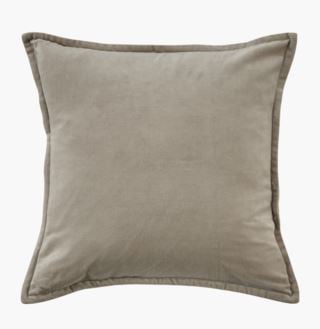 Andrea velour koristetyynynpäällinen vaalean beige