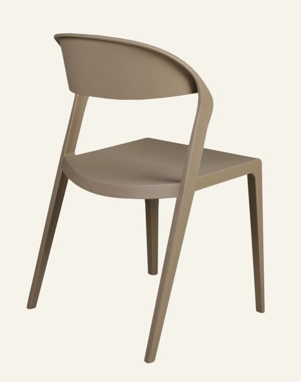 Puutarhatuoli tummanbeige - 4