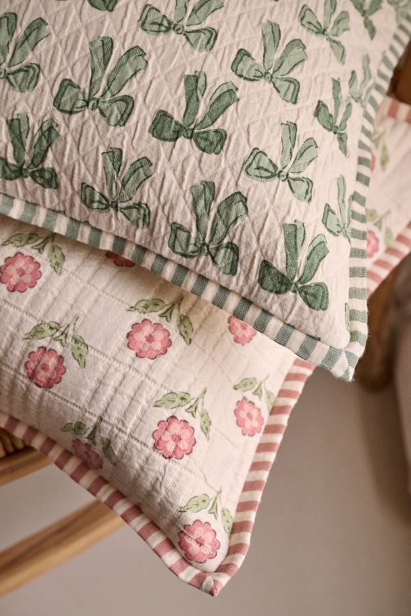 Koristetyynynpäällinen moniväri/roosa - 3